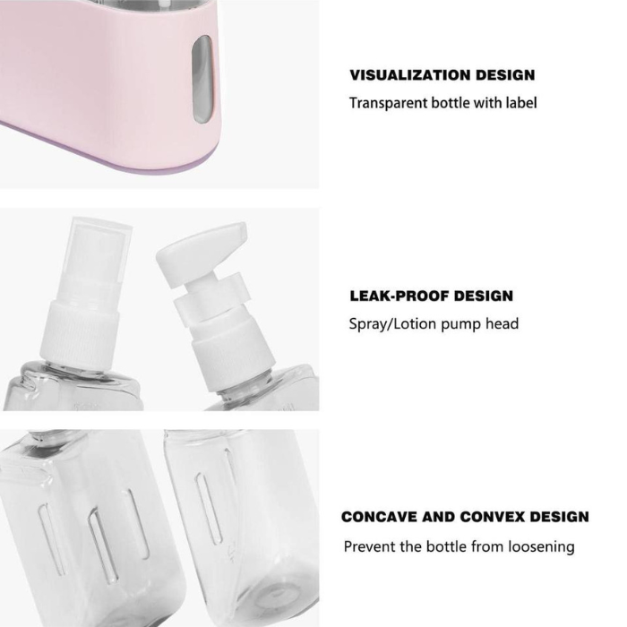Compact Travel Bottles, Leak Proof Containers For Toiletries Kits