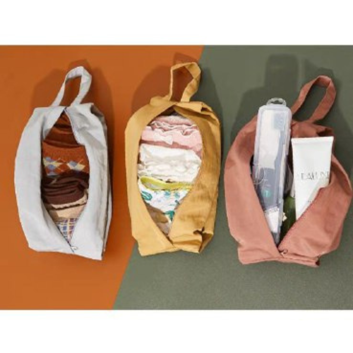 CUBEX Travel Essential Toiletries Undergarment Pouch bag