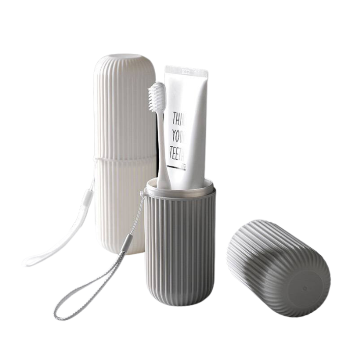 Travel Essential Portable Toothbrush Toothpaste Holder Storage Case Box Organizer