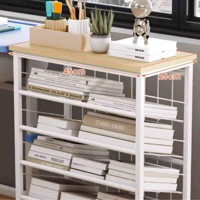 Minimalist Movable Bookshelf, Multi-layer Desktop Shelf For Placing Books And stationary