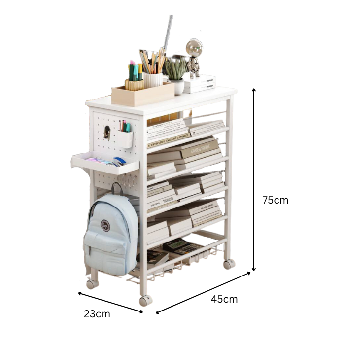 Minimalist Movable Bookshelf, Multi-layer Desktop Shelf For Placing Books And stationary