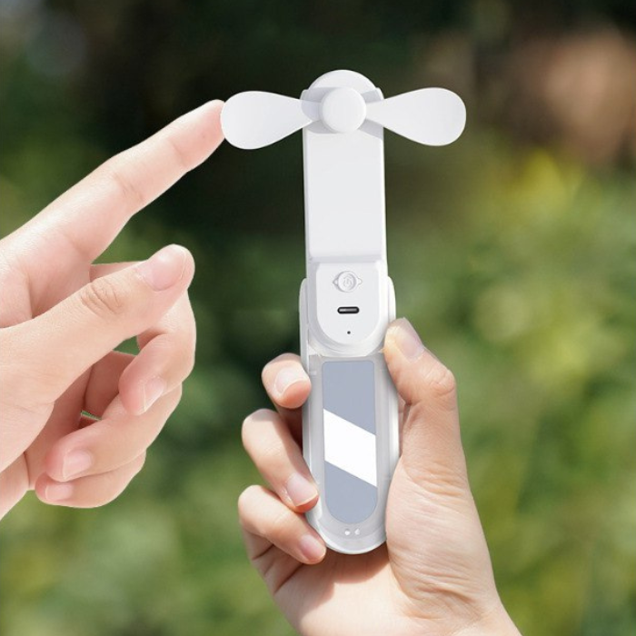 USB Rechargeable Mini Fan | Outdoor Portable Folding Handheld Small Fan