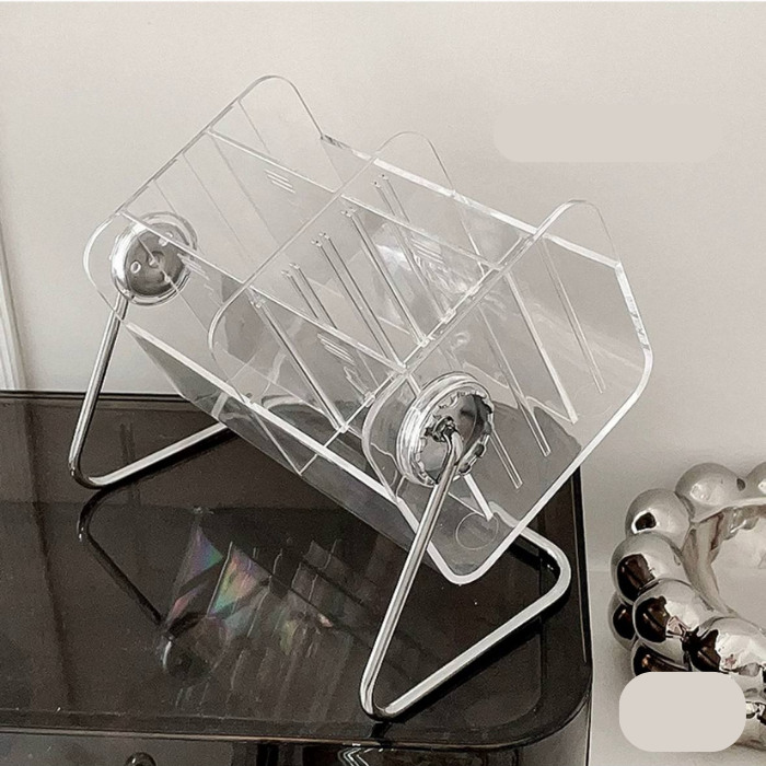 Acrylic Desktop Rack organiser for Pen Holder / cosmetic / TV remote living room table / Bedroom table