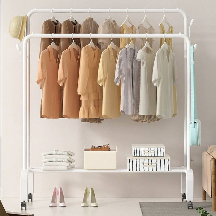 Laysa Clothes Rack, Garment Rack for Hanging Clothes, Multi-functional laundry organiser