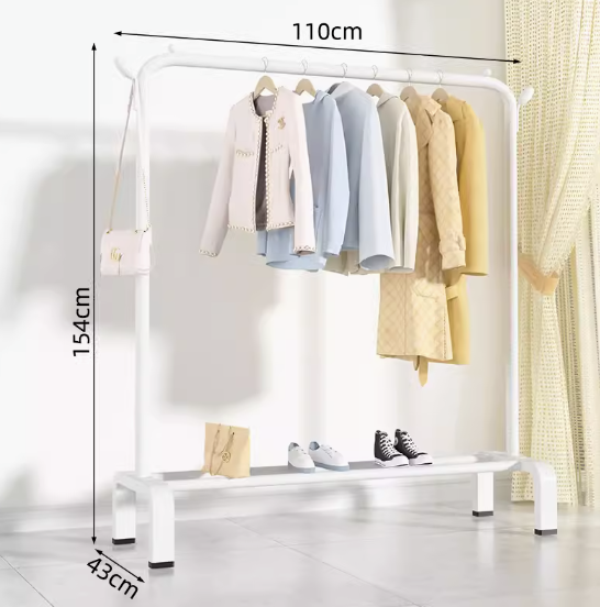 Laysa Clothes Rack, Garment Rack for Hanging Clothes, Multi-functional laundry organiser