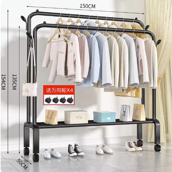Laysa Clothes Rack, Garment Rack for Hanging Clothes, Multi-functional laundry organiser