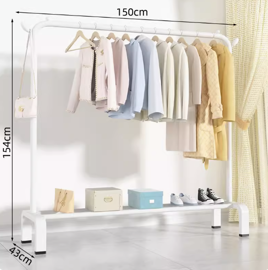 Laysa Clothes Rack, Garment Rack for Hanging Clothes, Multi-functional laundry organiser