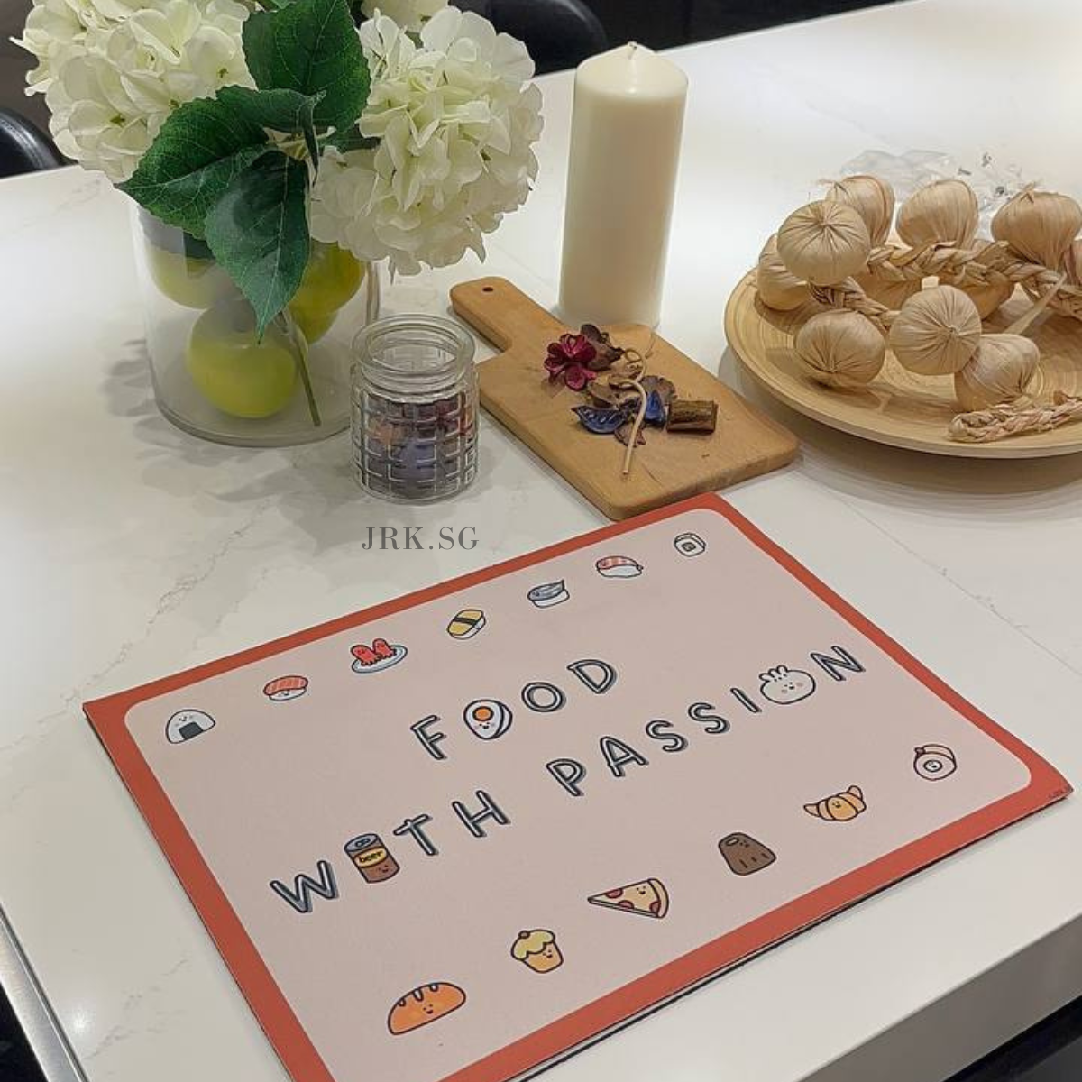 (Singapore Local self design) Custom Diatomite Non Slip Table Mat Quick Drying | Fast Absorbing