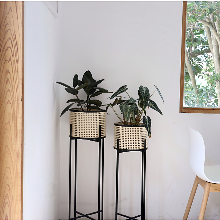 Rattan planter / flower pot stand