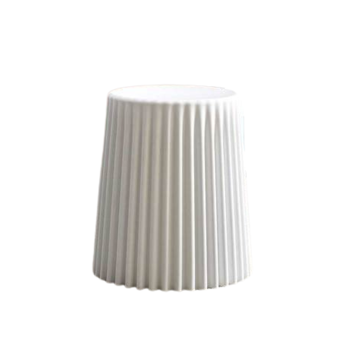 Pleated cupcake stackable stools