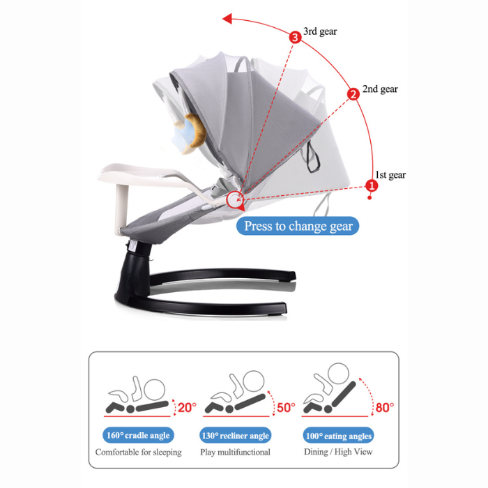 Smart electronic baby cradle / kids chair / rocker