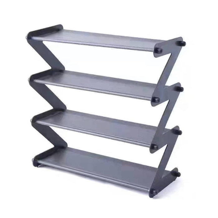 Zig zag collapsible shelf / shoe rack organiser
