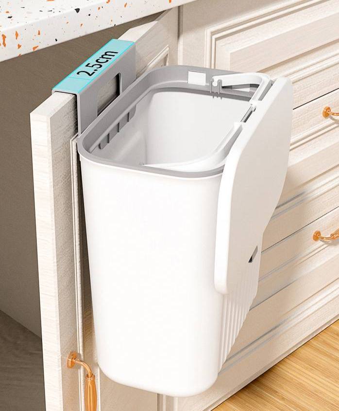 Hanging dustbin for kitchen cabinet door 9L / waste bin / trash bin