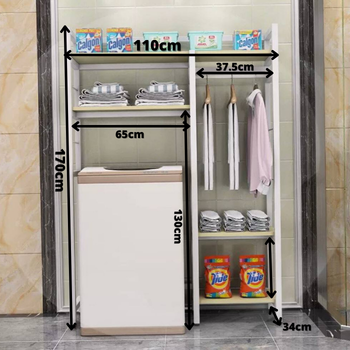 Top load washing machine rack