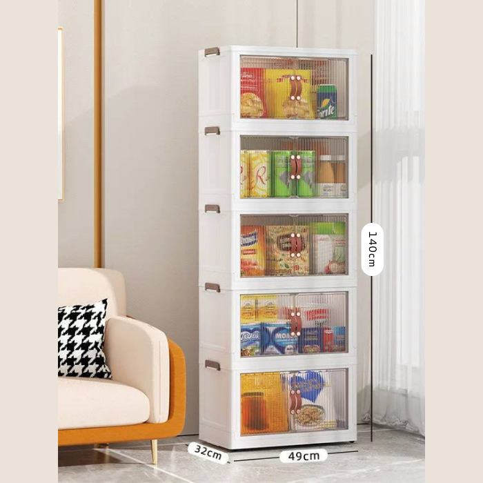 Joyco Multifunctional Collapsible Storage Bins Foldable with Lid & Wheels