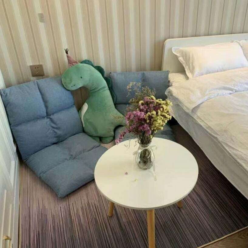 𝑺𝒂𝒇𝒆 𝒉𝒂𝒗𝒆𝒏 Reclining Lazy Floor Sofa/ Foldable Space-Saving Chair