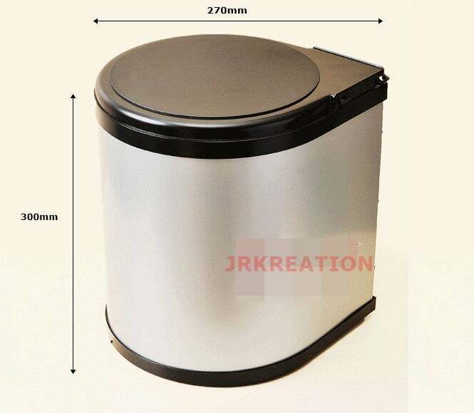 SUS304 Stainless Steel Build-in Cabinet Waste Bin