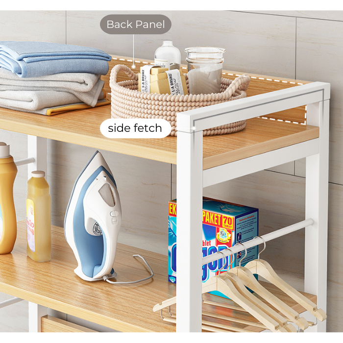 Top load washing machine rack