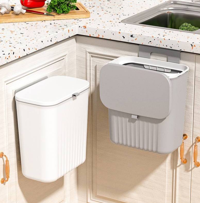 Hanging dustbin for kitchen cabinet door 9L / waste bin / trash bin