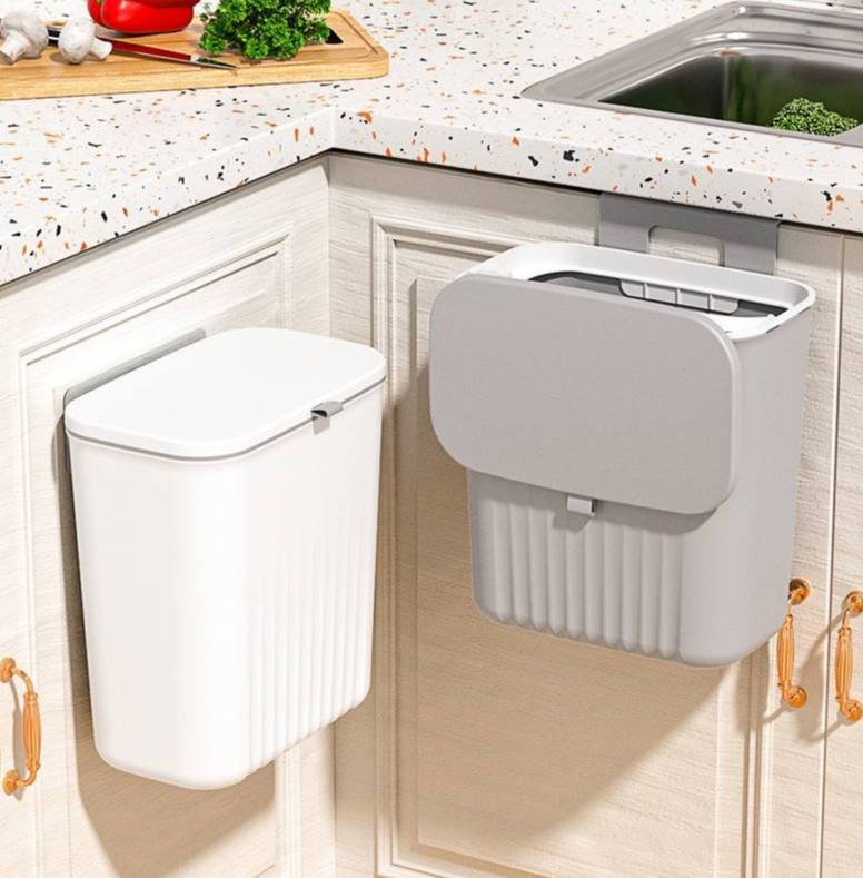 Hanging dustbin for kitchen cabinet door 9L / waste bin / trash bin