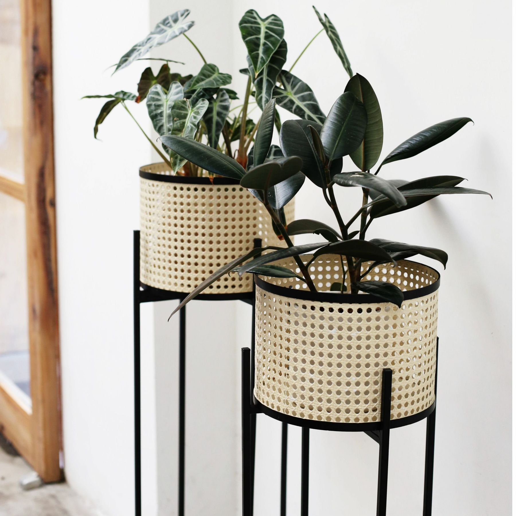 Rattan planter / flower pot stand