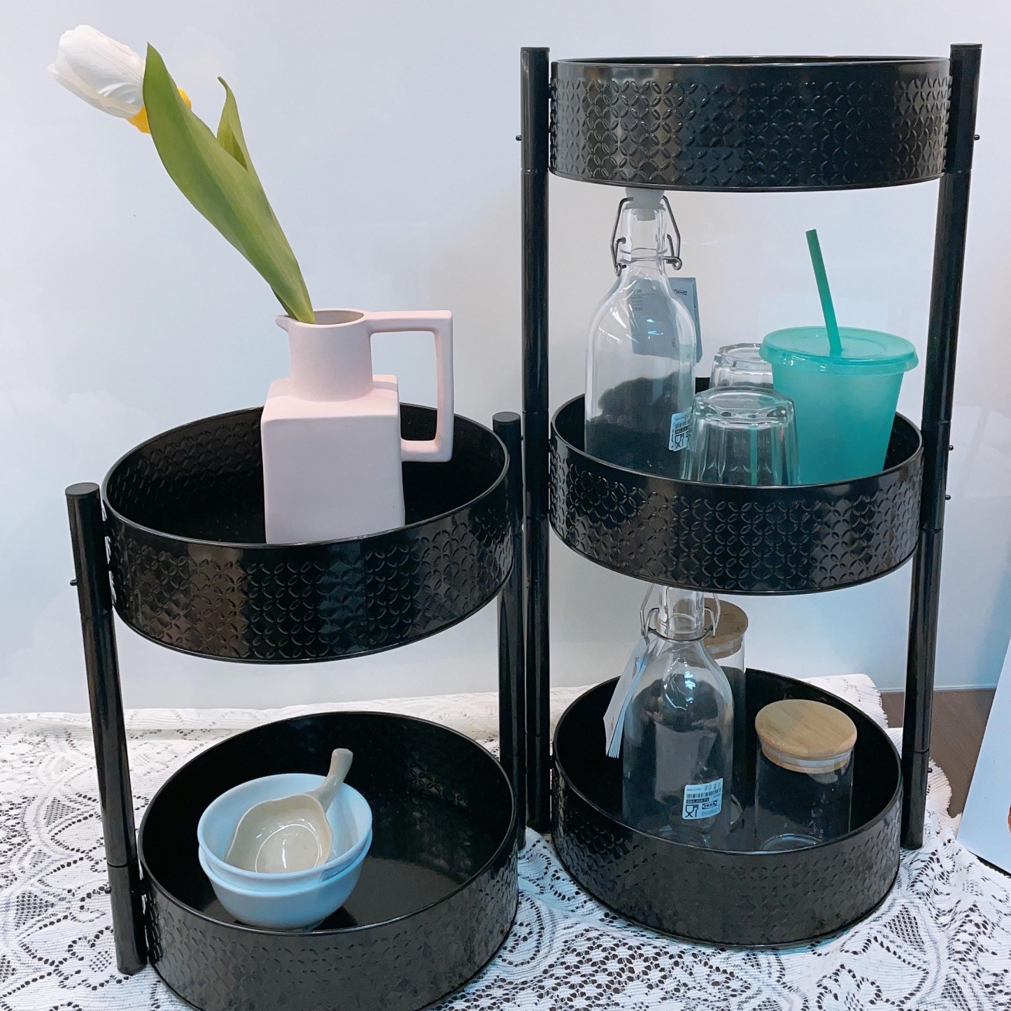 Rotating tray / Lazy susan kitchen seasoning organizer