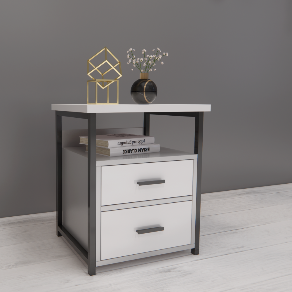 Modern Industrial style Bedside cabinet / night stand