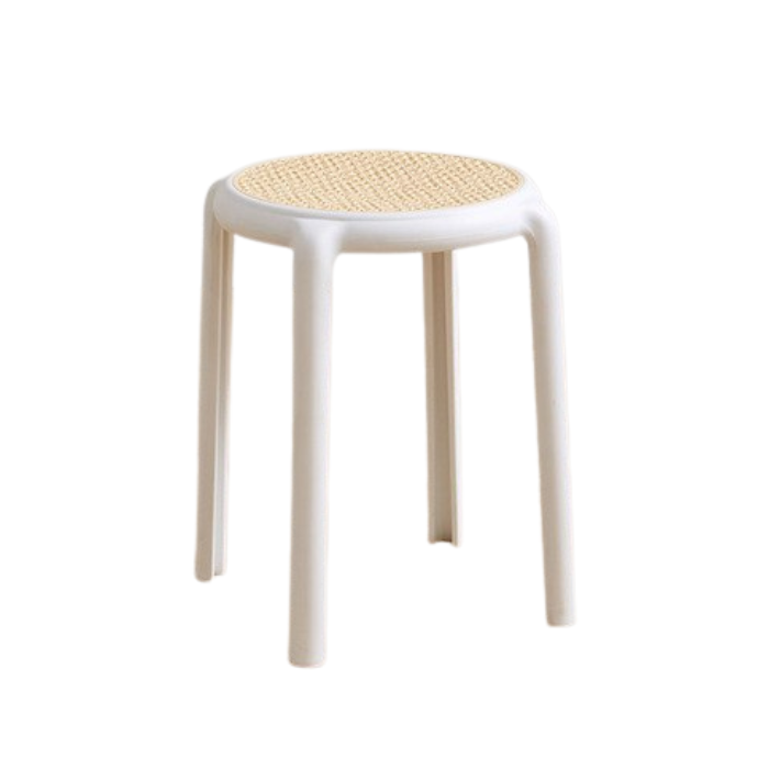 Derlyna Rattan stackable stools