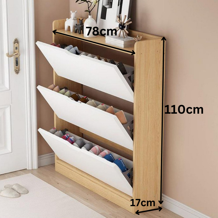 Minimalist Swivel Ultra-Slim Shoe rack