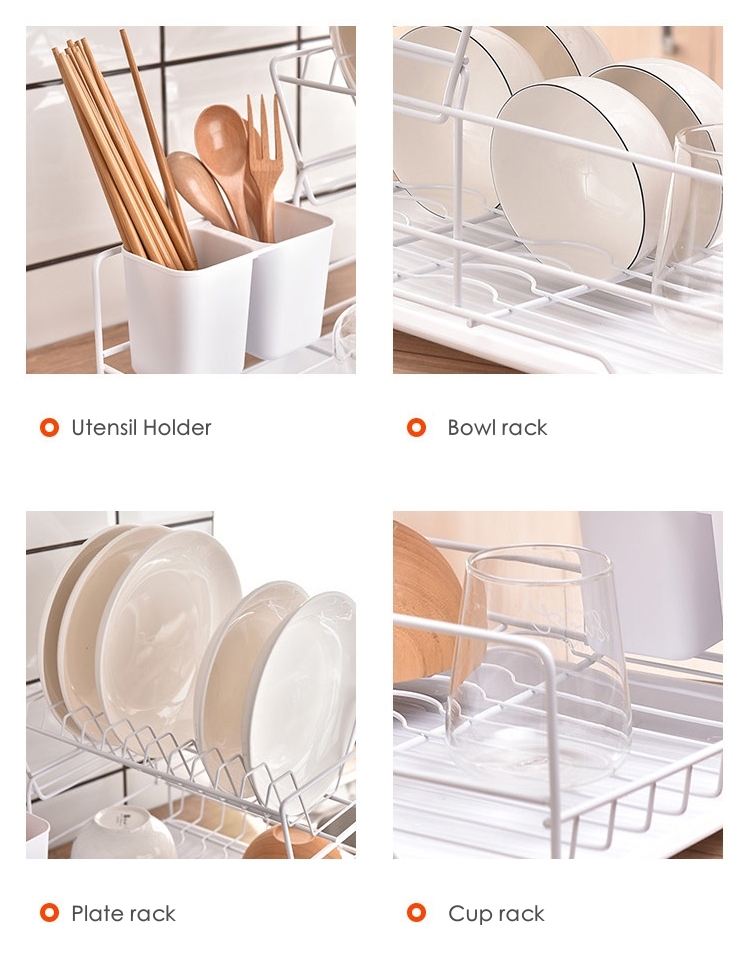 Nordic Kitchen Drying Dish Rack - Minimalist Organizer - Space Saver - Storage