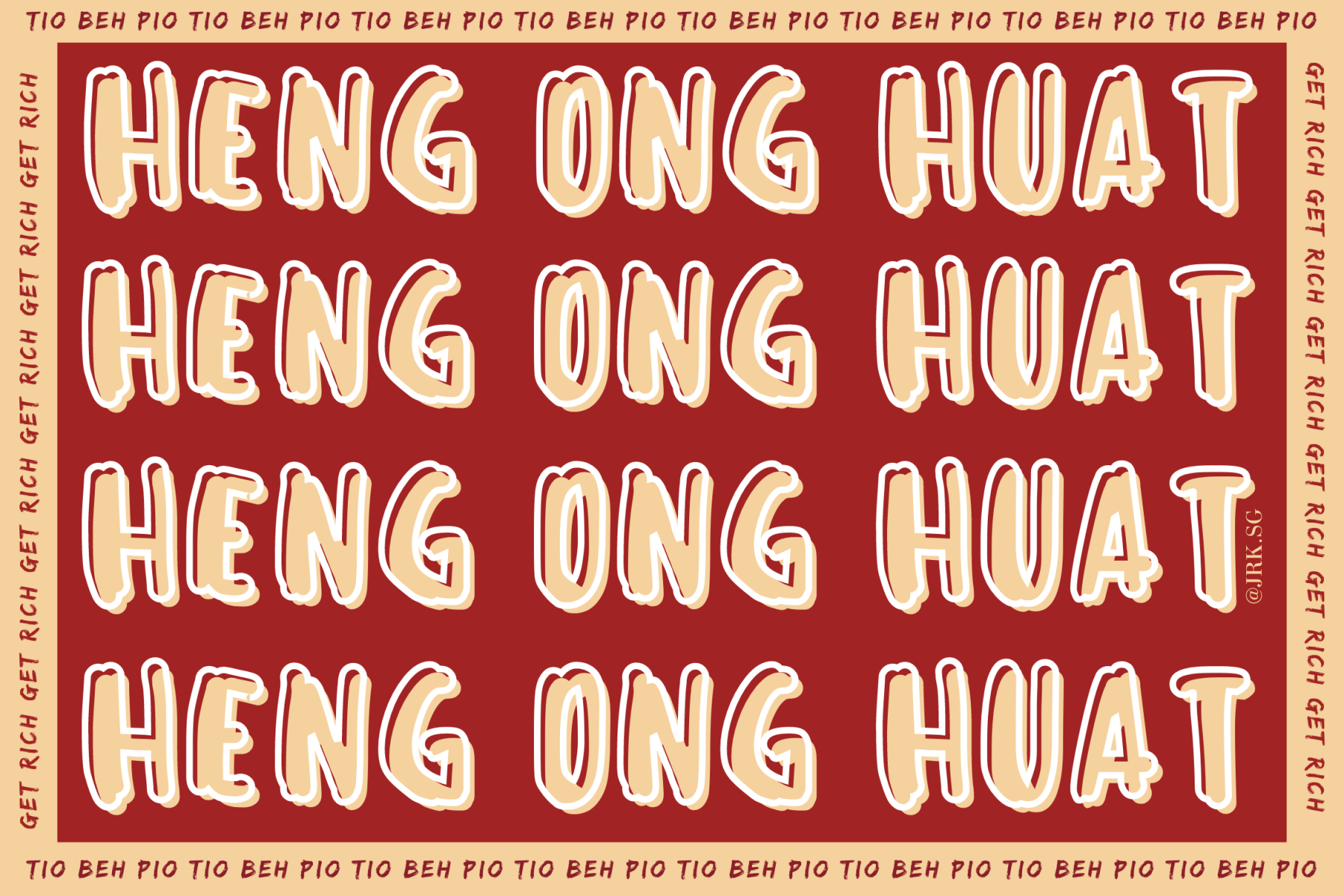 (SG DESIGNS) CNY Floor Mat Diatomite Non Slip Doormats / Bath mat / bedroom mat