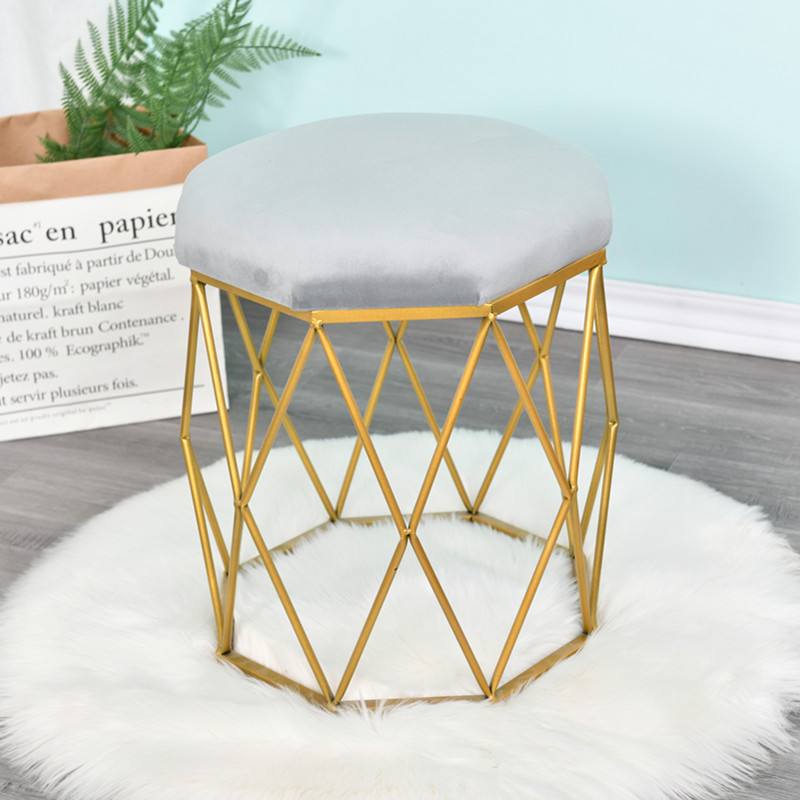 Lilith Suede Dressing Stool