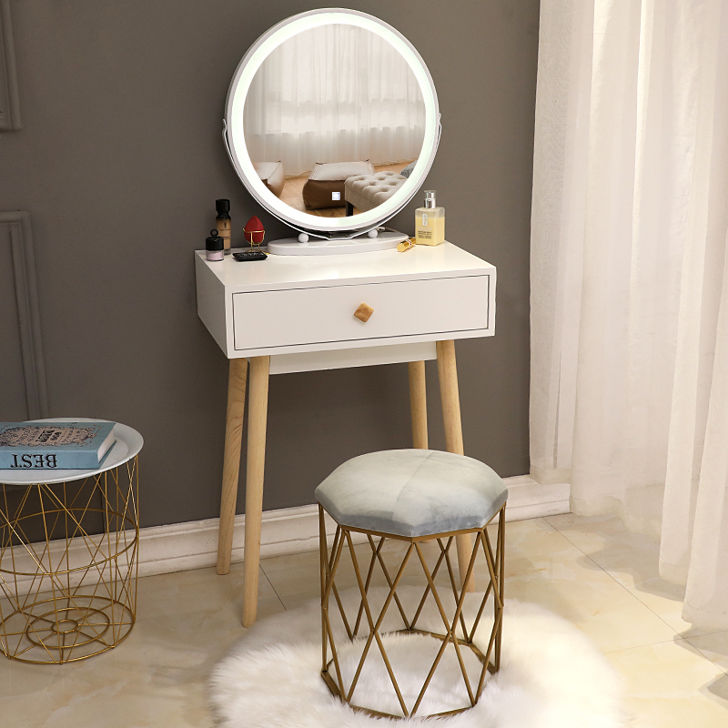 Lilith Suede Dressing Stool