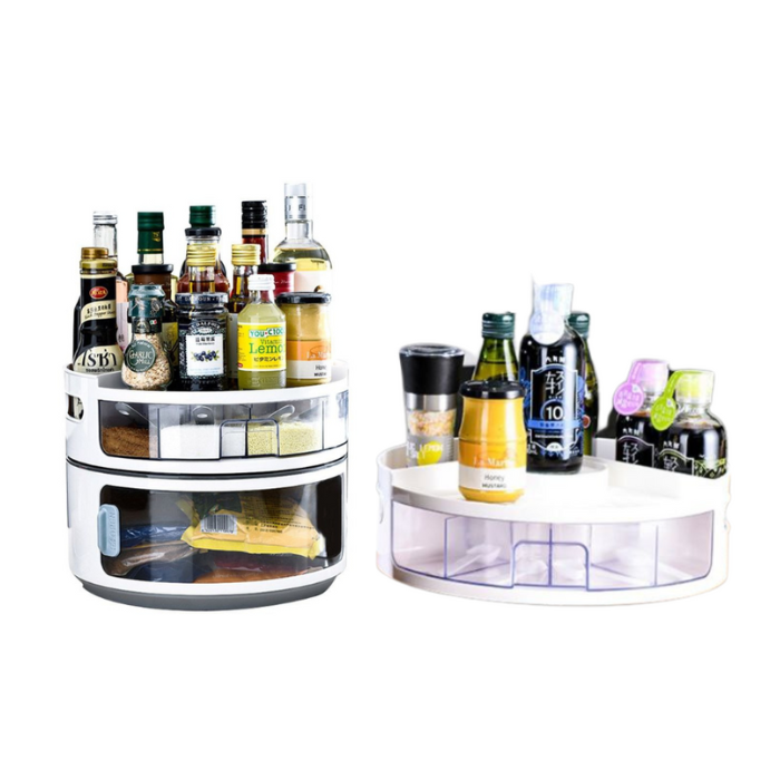 Crazy Lazy Susan Multifunctional Organiser with storage for spice and condiments / kitchen