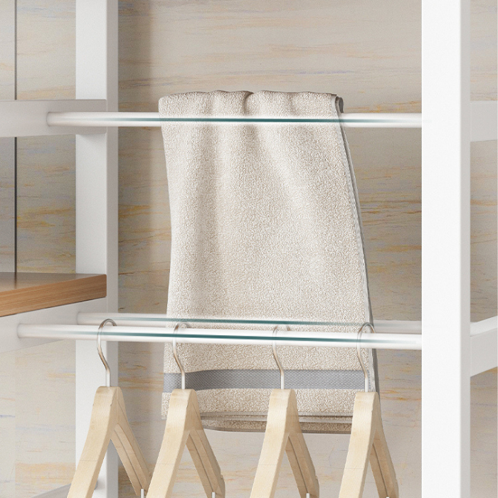 Service yard washing machine rack | Laundry room organization