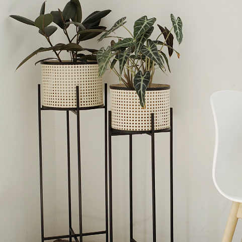 Rattan planter / flower pot stand