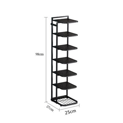 7 Tier Corridor Narrow Slim Shoe Rack