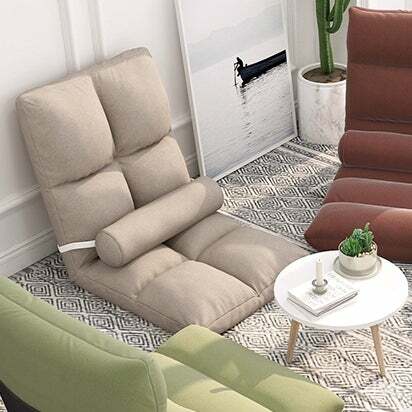 𝑺𝒂𝒇𝒆 𝒉𝒂𝒗𝒆𝒏 Reclining Lazy Floor Sofa/ Foldable Space-Saving Chair