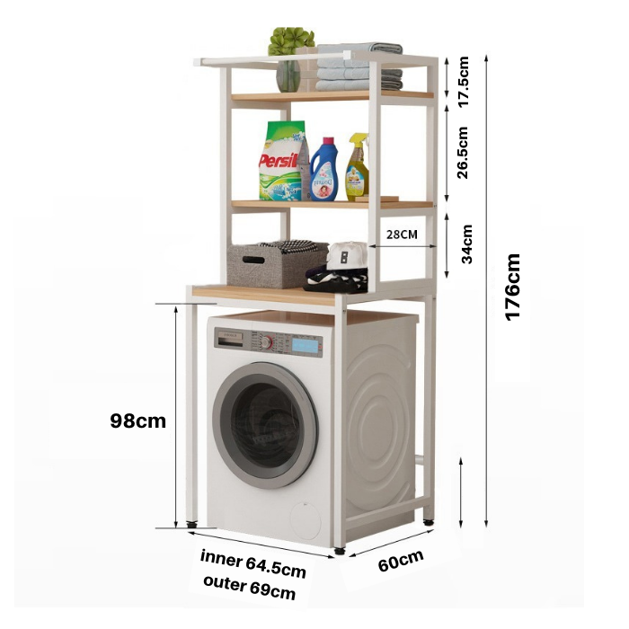 Kefi Washing machine Landing shelf rack organizer