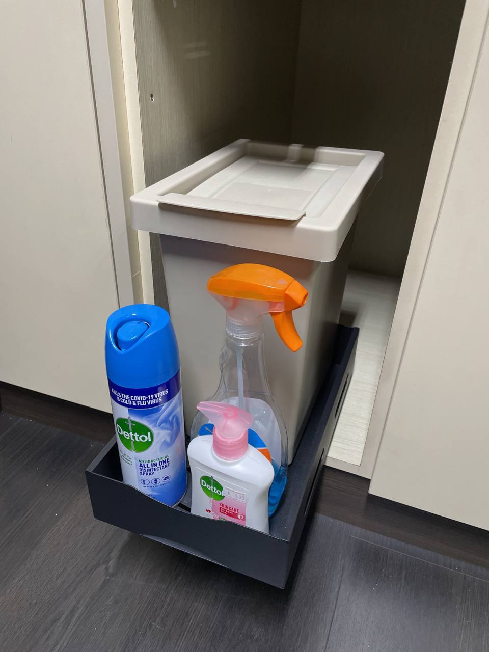 Smart vertical space cabinet sliding pull-out rack | kitchen storage organizer