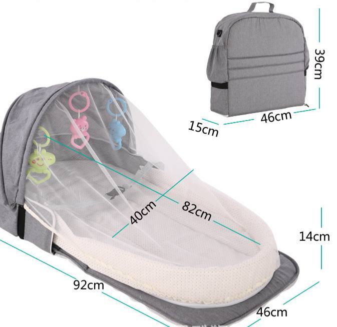 Portable baby crib / infant bed / bassinet with net