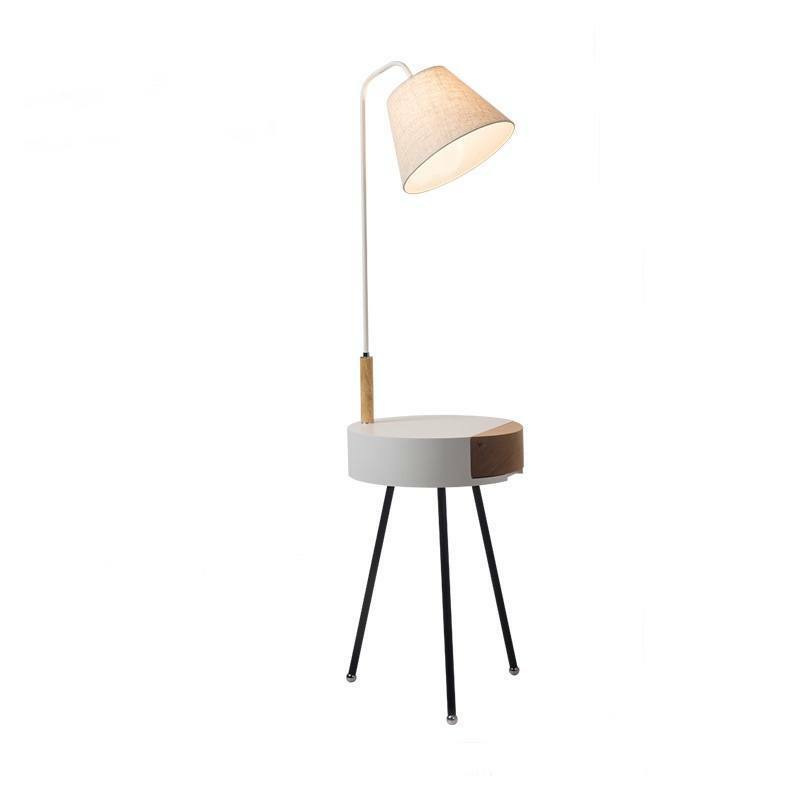 ZENNE Arc Floor Lamp with side table