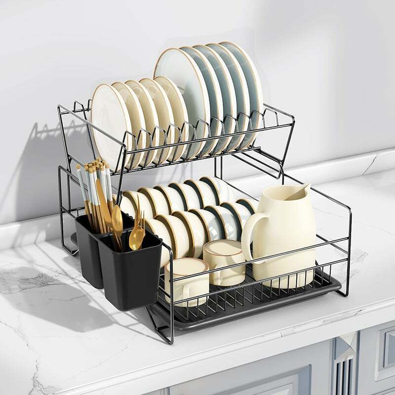 Nordic Kitchen Drying Dish Rack - Minimalist Organizer - Space Saver - Storage