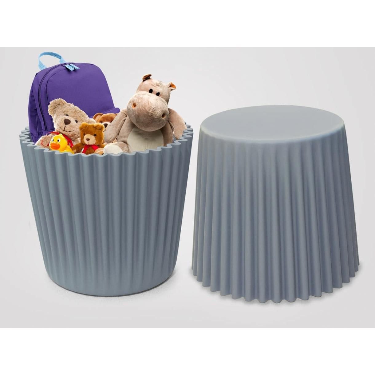 Pleated cupcake stackable stools