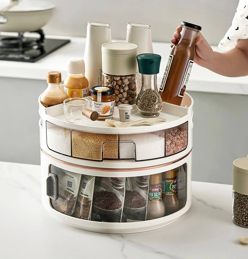 Crazy Lazy Susan Multifunctional Organiser with storage for spice and condiments / kitchen