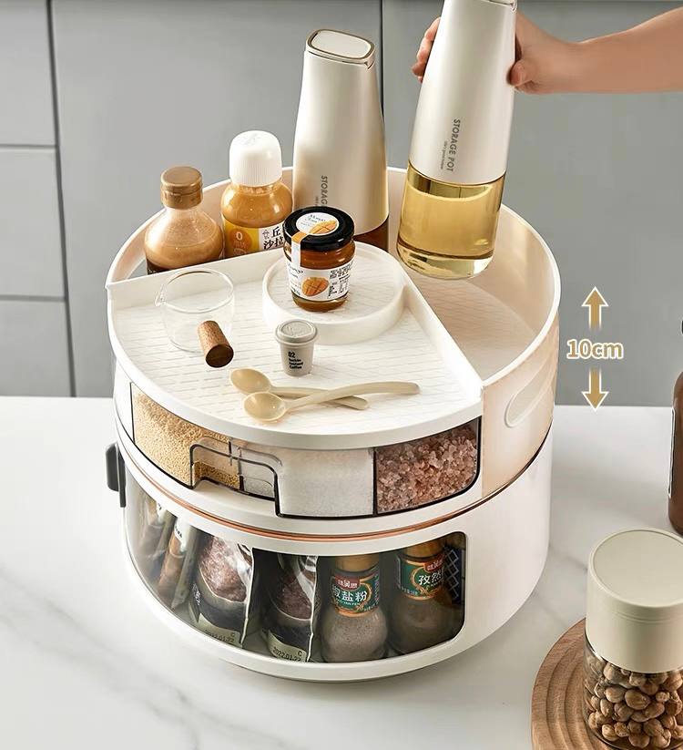Crazy Lazy Susan Multifunctional Organiser with storage for spice and condiments / kitchen