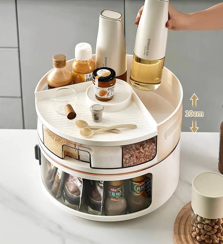 Crazy Lazy Susan Multifunctional Organiser with storage for spice and condiments / kitchen