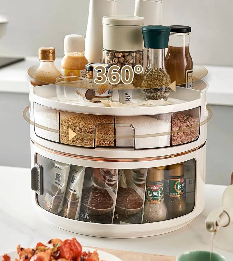 Crazy Lazy Susan Multifunctional Organiser with storage for spice and condiments / kitchen