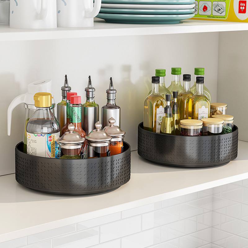Rotating tray / Lazy susan kitchen seasoning organizer