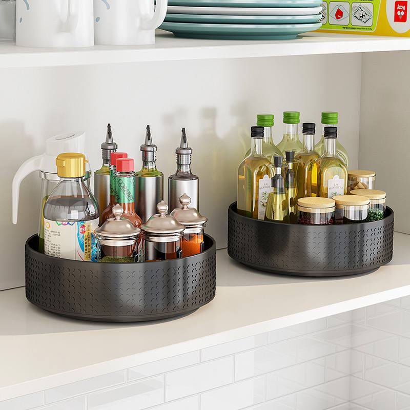 Rotating tray / Lazy susan kitchen seasoning organizer